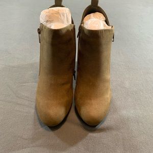 Military Green Sedona Wedge Zipper Bootie